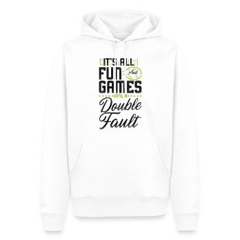 Funny Tennis Player Racket It's - Männer Premium Bio Hoodie - Weiß - Vorne - Nico (187cm)