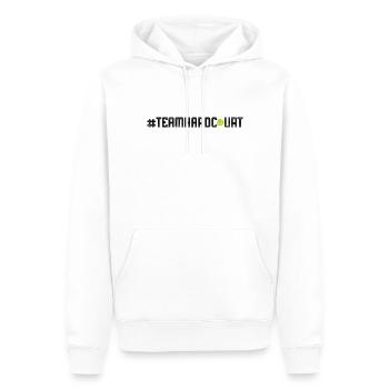 Funny Tennis Player Racket - Men’s Premium Organic Hoodie - white - Front - Nico (187cm)
