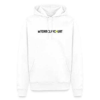 Funny Tennis Player Racket - Men’s Premium Organic Hoodie - white - Front - Nico (187cm)