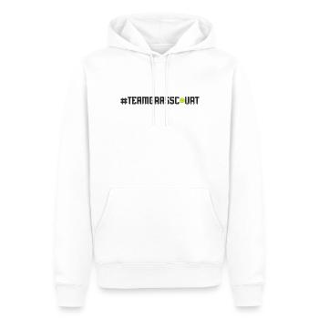 Raquette de joueur de tennis drôle - Sweat à capuche Premium bio Homme - blanc - Devant - Nico (187cm)