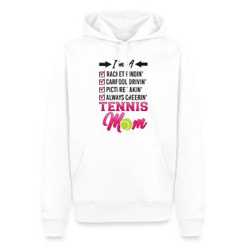 Funny Tennis Player Racket Mom I'm - Männer Premium Bio Hoodie - Weiß - Vorne - Nico (187cm)