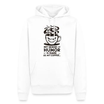 Schwarzer Humor Kaffee Liebhaber Lustiges Zitat Design - Männer Premium Bio Hoodie - Weiß - Vorne - Nico (187cm)