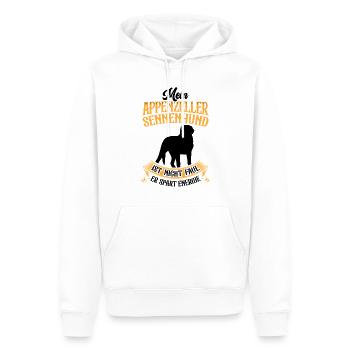 Sennenhund ist nicht faul Appenzeller Sennenhund - Männer Premium Bio Hoodie - Weiß - Vorne - Nico (187cm)