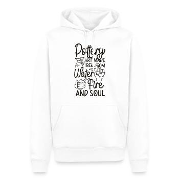 Pottery Ceramics Artist Pottery - Men’s Premium Organic Hoodie - white - Front - Nico (187cm)