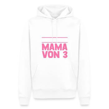 Mama Von 3 Kindern - Männer Premium Bio Hoodie - Weiß - Vorne - Nico (187cm)