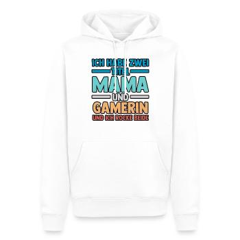 Mutter Gamerin Gamer Zocken Mama - Männer Premium Bio Hoodie - Weiß - Vorne - Nico (187cm)