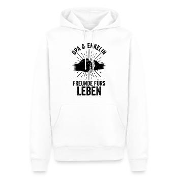 Großvater Enkelin Opa - Männer Premium Bio Hoodie - Weiß - Vorne - Nico (187cm)
