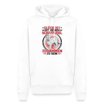 With my sheep poodle his herding poodle - Men’s Premium Organic Hoodie - white - Front - Nico (187cm)