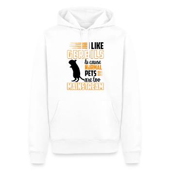 Gerbille Rongeur normal de compagnie Gerbille - Sweat à capuche Premium bio Homme - blanc - Devant - Nico (187cm)