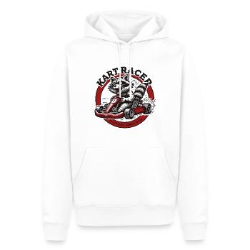 Go-Kart Rennen Adrenalin Rausch Mit Kart Racer - Männer Premium Bio Hoodie - Weiß - Vorne - Nico (187cm)