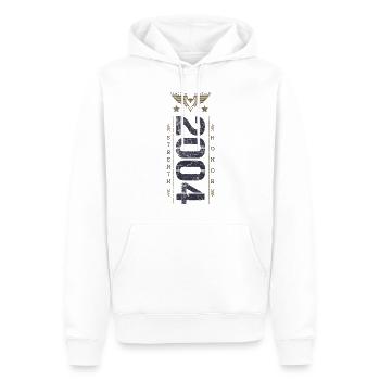Edition Limitée 2004 Anniversaire Force et Honneur - Sweat à capuche Premium bio Homme - blanc - Devant - Nico (187cm)