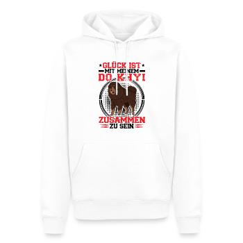 Bei meinem Do Khyi sein Tibetdogge Tibetmastiff - Männer Premium Bio Hoodie - Weiß - Vorne - Nico (187cm)
