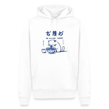 Ramen Nudeln Lustige Kawaii Katzenliebhaber Retro - Männer Premium Bio Hoodie - Weiß - Vorne - Nico (187cm)