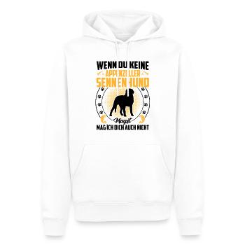 Le chien de montagne n’aime pas le chien de montagne d’Appenzeller - Sweat à capuche Premium bio Homme - blanc - Devant - Nico (187cm)