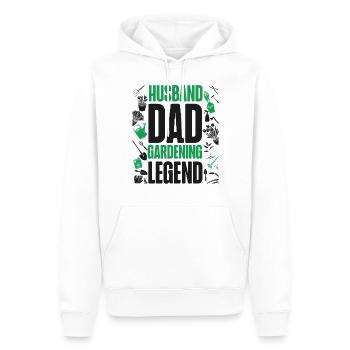 Plant Lover Gardening Dad Husband - Männer Premium Bio Hoodie - Weiß - Vorne - Nico (187cm)