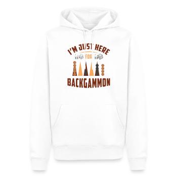 Backgammon Spiel - Männer Premium Bio Hoodie - Weiß - Vorne - Nico (187cm)