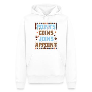 Backgammon Spiel - Männer Premium Bio Hoodie - Weiß - Vorne - Nico (187cm)