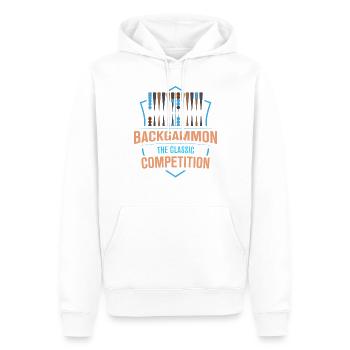 Backgammon Spiel - Männer Premium Bio Hoodie - Weiß - Vorne - Nico (187cm)