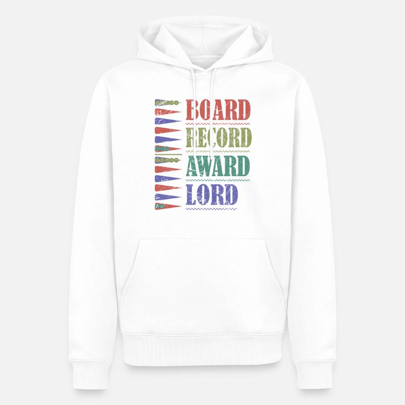 Backgammon Spiel - Männer Premium Bio Hoodie - Weiß