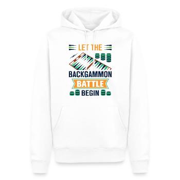 Backgammon Spiel - Männer Premium Bio Hoodie - Weiß - Vorne - Nico (187cm)