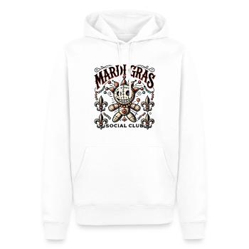 Mardi Gras Voodoo Doll Social Club - Sweat à capuche Premium bio Homme - blanc - Devant - Nico (187cm)