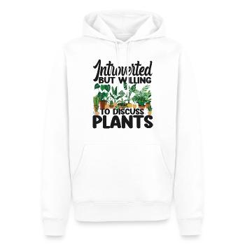 Plant Lover Gardening Introverted - Männer Premium Bio Hoodie - Weiß - Vorne - Nico (187cm)