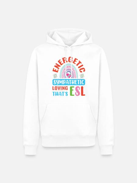 ESL-Lehrer ESL Unterricht - Männer Premium Bio Hoodie - Weiß