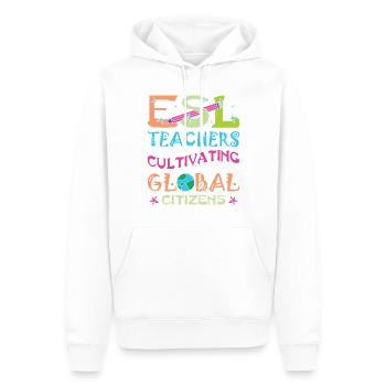 ESL-Lehrer ESL Unterricht - Männer Premium Bio Hoodie - Weiß - Vorne - Nico (187cm)