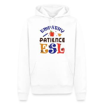 ESL-Lehrer ESL Unterricht - Männer Premium Bio Hoodie - Weiß - Vorne - Nico (187cm)
