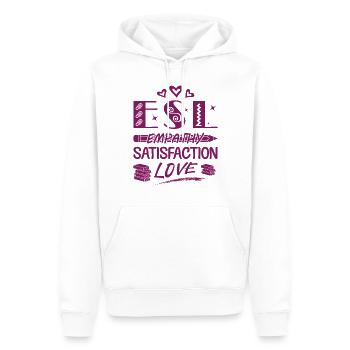 ESL-Lehrer ESL Unterricht - Männer Premium Bio Hoodie - Weiß - Vorne - Nico (187cm)