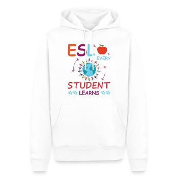 ESL-Lehrer ESL Unterricht - Männer Premium Bio Hoodie - Weiß - Vorne - Nico (187cm)
