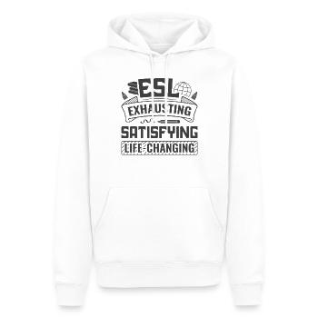 ESL-Lehrer ESL Unterricht - Männer Premium Bio Hoodie - Weiß - Vorne - Nico (187cm)