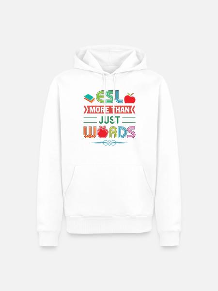 ESL-Lehrer ESL Unterricht - Männer Premium Bio Hoodie - Weiß