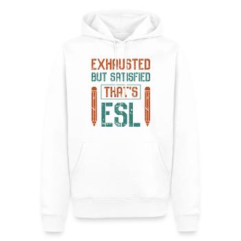 ESL-Lehrer ESL Unterricht - Männer Premium Bio Hoodie - Weiß - Vorne - Nico (187cm)