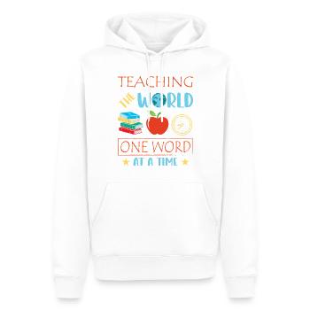ESL-Lehrer ESL Unterricht - Männer Premium Bio Hoodie - Weiß - Vorne - Nico (187cm)