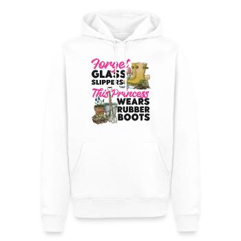 Amateur de plantes jardinier fille femelle - Sweat à capuche Premium bio Homme - blanc - Devant - Nico (187cm)