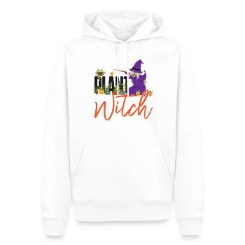 Amateur de plantes jardinage Halloween - Sweat à capuche Premium bio Homme - blanc - Devant - Nico (187cm)