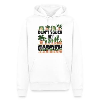 Plant Lover Gardening Don't Touch - Männer Premium Bio Hoodie - Weiß - Vorne - Nico (187cm)