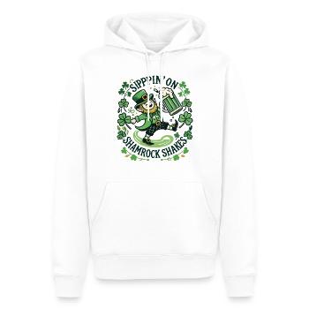 Sippin' On Shamrock Shakes St. Patricks Day Freude - Männer Premium Bio Hoodie - Weiß - Vorne - Nico (187cm)