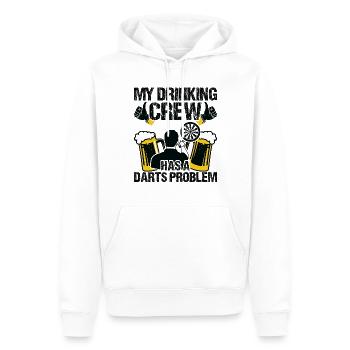 Dart Dartspieler Dartspiel Herren - Männer Premium Bio Hoodie - Weiß - Vorne - Nico (187cm)