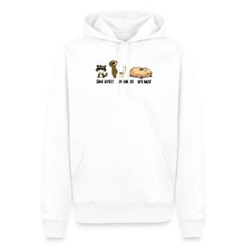 Gute Nacht Waschbär Faultier Capybara Schlafshirt - Männer Premium Bio Hoodie - Weiß - Vorne - Nico (187cm)