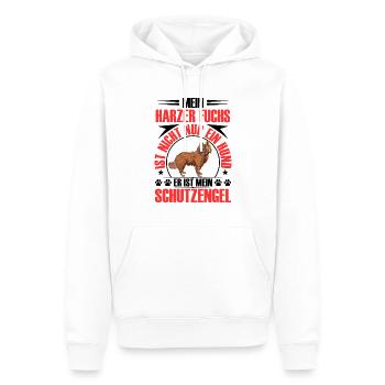 Harz renard me protège vieux chien de troupeau allemand - Sweat à capuche Premium bio Homme - blanc - Devant - Nico (187cm)