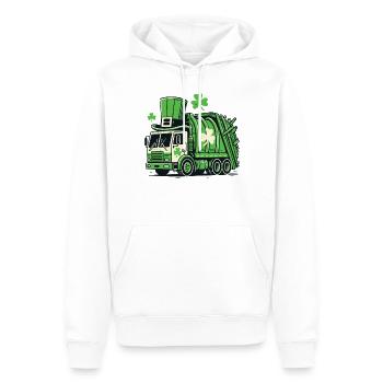 Saint-Patrick Camion à ordures Enfants Fun - Sweat à capuche Premium bio Homme - blanc - Devant - Nico (187cm)