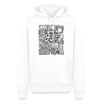 Alabama Roots – Southern Soul - Men’s Premium Organic Hoodie - white - Front - Nico (187cm)