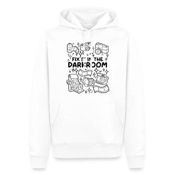 Fix It in the Darkroom – Analogue Photography - Men’s Premium Organic Hoodie - white - Front - Nico (187cm)