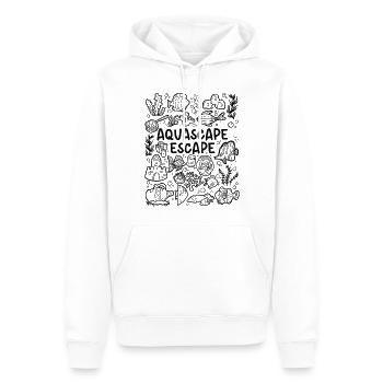 Aquascape Escape – Aquarium - Männer Premium Bio Hoodie - Weiß - Vorne - Nico (187cm)