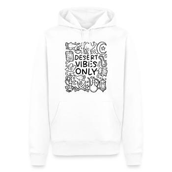 Desert Vibes Only – Orient & Wüstenmagie - Männer Premium Bio Hoodie - Weiß - Vorne - Nico (187cm)