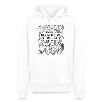 Been There, Dug That – Archäologie Humor - Männer Premium Bio Hoodie - Weiß - Vorne - Nico (187cm)