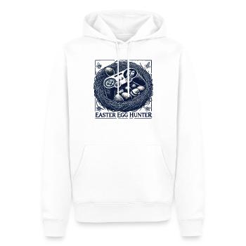 Jeux de Pâques Chasse aux œufs Jeu vidéo rétro - Sweat à capuche Premium bio Homme - blanc - Devant - Nico (187cm)