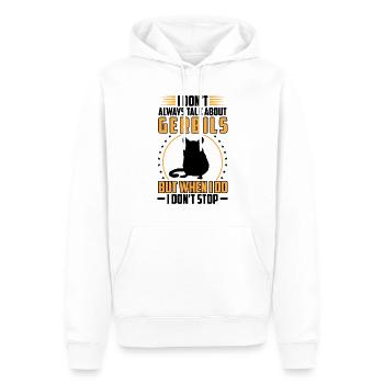 Ne parlez pas toujours de gerbille rongeur gerbille - Sweat à capuche Premium bio Homme - blanc - Devant - Nico (187cm)